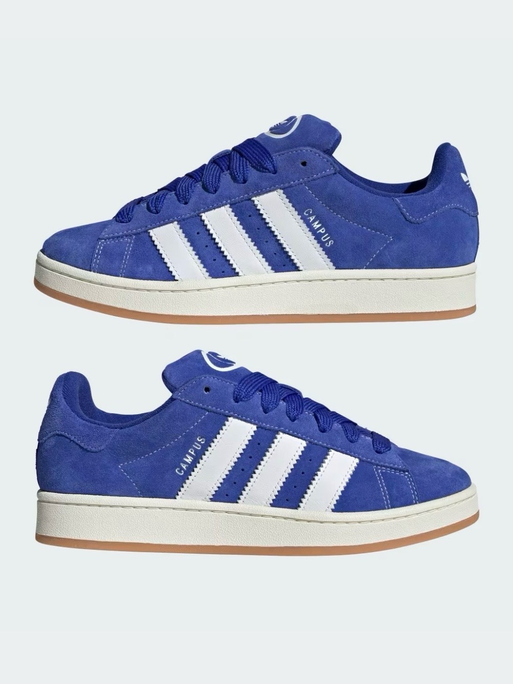 adidas Blue and White Campus Suede Sneakers - Men